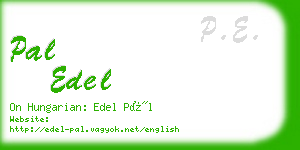 pal edel business card